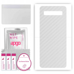 apgo Protective Skin Sticker for the back compatible with TCL 10 SE, Wrap Film, Foil, Vinyl - Pattern Transparent Carbon