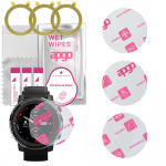 3x apgo Ultra-Clear Hybrid protective glass compatible with Amazfit Stratos 3, flexible nano glass, great replacement for tempered glass, scratch-resi