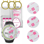 3x apgo Ultra-Clear Hybrid protective glass compatible with Suunto Core Light Green, flexible nano glass, great replacement for tempered glass, scratc