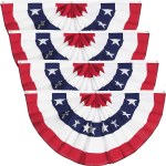 Iseseisvusp&auml;eva v&auml;likaunistused Isamaaline Ameerika lipp USA. Plisseeritud sinine