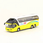 1/50 Kvaliteetne mitme tuulesignaaliga bussisulamist mudel, kingitused ja kollektsioonid lastele, survevalu ja valguse tagasit&otilde;mbamismudel 1/50-Size:19.5*6*4.5cm kollane