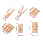 Teesklemism&auml;ng Puidust arstim&auml;nguasi Montessori hariv rollim&auml;ng Kodune simulatsioon riietumistegevus M&auml;ngukomplekt M&auml;nguasi kingitus lastele CHINA