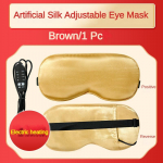 Siidist unemask USB soojendusega silmade soojendusmask Aurukompressiga silmade kate Magamissiidist elektriline temperatuuriregulaator Silmside