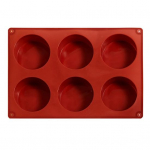 Silikoonist koogivorm &uuml;mmargune &scaron;okolaadi-dessertpudingivormid, painduvad kergesti puhastatavad k&uuml;psetusvormid pirukate jaoks Muna Vahvlid Muffinid 6pcs