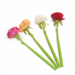 4-osaline armas Kawaii Rose Flower geelpliiats Kontoritarbed Kirjatarbed Creative Sweet P&auml;ris armas pehme pliiats Ink Color：Black