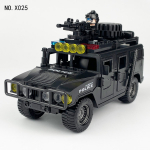 X027 Must SWAT Hummer ehitusplokk auto laste m&auml;nguasi