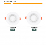 AC85-265V LED-allvalgusti PIR-liikumisandur 5W 7W s&uuml;vistatav LED-laevalgusti kohtvalgusti radari induktsioon magamistoa k&ouml;&ouml;gile siseruumides 5W  85V-265V