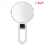 Kahepoolse suurendusega ilupeegli &uuml;mmargune meigipeegel kokkupandav kaasaskantav peegli k&auml;epideme peegel