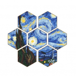 1 komplekt teemantmaalimise alusaluse hoidikuga Loominguline peen isetegemise teemantmaalikomplekt koduseks lauakaunistuseks helekollane v&auml;rv