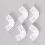5 tk 90-kraadine nurga pistik LED nurga profiili link 16 * 16 mm profiili &uuml;hendus valge