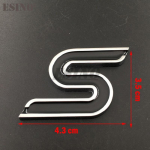 3D S auto pagasiruumi tsingisulamist m&auml;rgi embleem auto tagakere tagaluugi tarvikutele Ford Focus Fiesta Edge'i kleepuv stiilim&auml;rk 1 stickers
