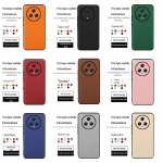 Ultimate Editioni veisenahast nahast &uuml;mbris Honor Magic5/5 Pro jaoks lit&scaron;i mustriga t&auml;iskaanega Smart Blue. Honor Magic5 Ultimate