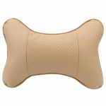 Auto kaelapadjad T&auml;idisega Fiber Pack Peatoe Autopadi Travel Healthcare Universaalne Pu-nahk peavalu leevendamiseks 1tk m&otilde;lemal k&uuml;ljel beež