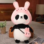 Armsad Panda Palusm&auml;nguasjad Armsad Loomakarud Cosplay &Uuml;kssarvik Dinosaurus K&uuml;&uuml;liku Lilled Pehme t&auml;idisega padi Kingitus lastele 40cm gray