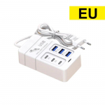 35 W PD t&uuml;&uuml;p C kiirlaadimine mitme pordiga USB laadija kiirseinalaadijad USB jaoturi adapter mobiiltelefon EU USA pistik USB t&uuml;&uuml;p C laadija 3PD+3USB EU Plug