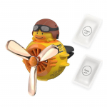 Armas Pilot Duck auto &otilde;huv&auml;rskendaja, auto hajuti p&ouml;&ouml;rlev propeller Cartoon auto &otilde;huava ventilaator Loov auto parf&uuml;&uuml;mi kaunistus autodele &otilde;huventiil pruun