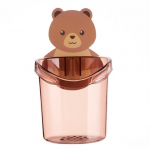 Hambaharja hoidik Armas karu kallistus hoiutass Seinale paigaldatav &auml;ravoolu disain Lihtne organiseerimine hambaharja tass vannitoatarbed hall