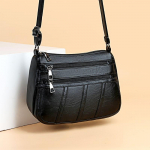 Naiste vabaaja suure mahutavusega messenger-kott PU-nahast &otilde;lakotid Naistele m&otilde;eldud &uuml;hev&auml;rviline reisikott Bolsa Feminina 24*8*18cm must
