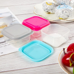 6 tk toiduainete s&auml;ilituskonteiner V&auml;ikesed plastikust niiskuskindlad mahutid Mini k&ouml;&ouml;gi hoiukarp koos lekkekindla kaanega K&ouml;&ouml;gitarvikud