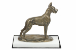 Great Dane I - dog figurine, figure on a white base, trophy for Art-Dog dog show exhibition