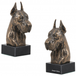 Great Dane I - Dog statue, bust on stone base, sculpture, trophy for dog show by Art-Dog brand