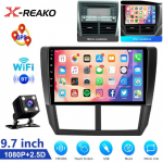 Android 12 Carplay autoraadio Subaru Forester 3 SH 2007-2013 2-dini multimeediumipleieri 2-dine peaseadme jaoks 4 core 1GB+32GB carplay