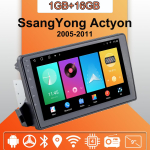 Autoraadio Android Auto Carplay SsangYong Actyonile 2005-2011 Multimeediapleier Pea&uuml;ksus Stereo GPS-navigatsioon BT WIFI 1+16GB 1+16GB orange
