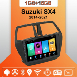 Android Carplay Autoraadio Suzuki SX4 2014-2021 jaoks Multimeediam&auml;ngija Pea&uuml;ksus Stereo GPS-navigatsioon BT WIFI 2+32GB 1+16GB