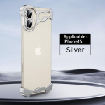 Luksuslik alumiiniumist metallist ebaregulaarne telefoni&uuml;mbris iPhone 15 14 13 Pro Max jaoks koos klaasist l&auml;&auml;tse kaitsekilega kukkumisvastase kaitse&uuml;mbrisega iPhone 16 Pro h&otilde;be