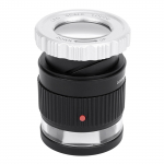 LED-skaala luup 30x reguleeritava suurendusega luup metallist silindriga peegel koos skaala v&auml;ikese lugemispeegliga ehete luup must