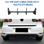 1 tk must tagumise p&otilde;rkeraua difuusori jaoturi spoiler sobib VW Golf 6 MK6 2008-2013 EI sobi GTI mudelile