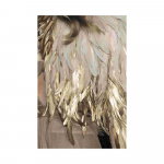 Plakat Must-valge seinapilt Elutoa sisekujundus P&otilde;hjamaade l&otilde;uendimaalid Plakatitr&uuml;kid Abstraktsed kuldsed sulgedega l&otilde;uendid 20x30cm