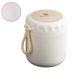 Vaakum-isolatsiooniga roostevabast terasest toidupurk, suure mahutavusega lekkekindel kaasaskantav isoleeritud kuuma supi toidukonteiner lauan&otilde;ud B valge