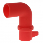 360 p&ouml;&ouml;rleva survepliidi aurusuunaja vabastusventiili tarvikud silikoonist kiirkeedupiidi auruvabastustoru punane