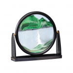 Uuenduslik liivakellapilt Atraktiivne klaas ilma r&auml;sitamata roheline