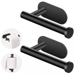 2 tk Mitte-puuriv Seinale Paigaldatav Tualettpaberi Hoidja Roostevaba Korrosioonivastane Roostevaba Teras Vannituba K&ouml;&ouml;k Tualettpaberi Rulli Hoidjad 2Pcs must