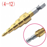 4-32mm 4-12 4-20 HSS titaankattega astmepuurid metallile kiirterasest puidupuurimiseks elektrit&ouml;&ouml;riistad Augul&otilde;ikur astmeline koonuspuurid 4-12mm