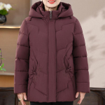 Suures suuruses 2XL-7XL Keskealised naiste talvemantlid Kapuutsiga Paksud soojad l&uuml;hikesed parkad Elegantsed avarad &uuml;ler&otilde;ivad Naiste jakid 5XL