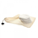 12 TK Meigieemaldus Puuvillapadjad Korduvkasutatavad Pestavad &Uuml;mmargused Bambuss&ouml;ega N&auml;opuhastuspadjad koos Pesukotiga