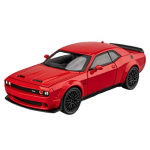 1/32 Dodge Challenger SRT Sulamist Sportauto Mudel Simulatsioon Valatud Metallist M&auml;nguasi Muscle Car Mudel Heli ja Valgus Laste M&auml;nguasi Kingitus hall