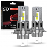 2tk H4 LED esitulede pirnid Canbus 9003 HB2 kaugtuled 25000LM &uuml;liheledad autotuled 48 s&uuml;damikuga CSP Led Moto esituli Auto mootorratta lamp 12V