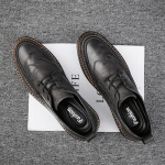 Moodne Disainer Formaalne Meeste Kleitkingad Mehelik Nahast Klassikalised Brogue Kingad Lamedad Oxfords Pulmadeks Kontorisse &Auml;ri Kleitkingad 39 hall v&auml;rv