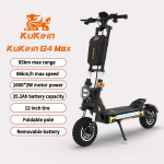 KuKirin G4 Max Elektriroller 2*1600W Mootor 60V 35.2Ah Aku 86km/h Kiirus 95KM S&otilde;iduulatus Maastikurehv E-roller