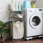 Storage Basket Hamper Household Multi-storey Dirty Clothes Storage Laundry Basket Bathroom Laundry Storages Rack &scaron;ampanjav&auml;rvi