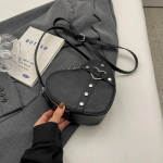 Vintage v&auml;ikese ketiga neet-&otilde;lakott S&uuml;damekujuline rahakott K&auml;ekott Punane PU-nahast gooti kandekott Moodne naiste Crossbody kott