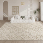 kerge luksus kreem stiilis prantsuse vaip moodne elutoa vaip koduvaip lihtne garderoobi dekoratiivvaip pestavad vaibad 160x230cm-63x91in
