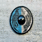 60,96 cm Fenriri Punase Hundi ehtne lahingus kulunud viikingikilp Eivor Valhalla Raveni ehtne lahingus kulunud viikingikilp 60.96 cm