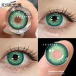 EYESHARE Colored Contact Lenses 1 Pair Green Fashion Soft Lenses Brown Beauty Lenses Grey Lenses Colored Cosmetic Glasses Lenses