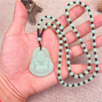 Must roheline Buddha ripats kaelakeed naiste amulett Hiina stiilis Maitreya kaelakee ehted stiilis Drop Shipping