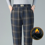 Naiste talvep&uuml;ksid Soojad Vabad Vabaaja P&uuml;ksid Suur Suurus Paeltega P&uuml;ksid Paksendatud Ruudulised P&uuml;ksid 4XL